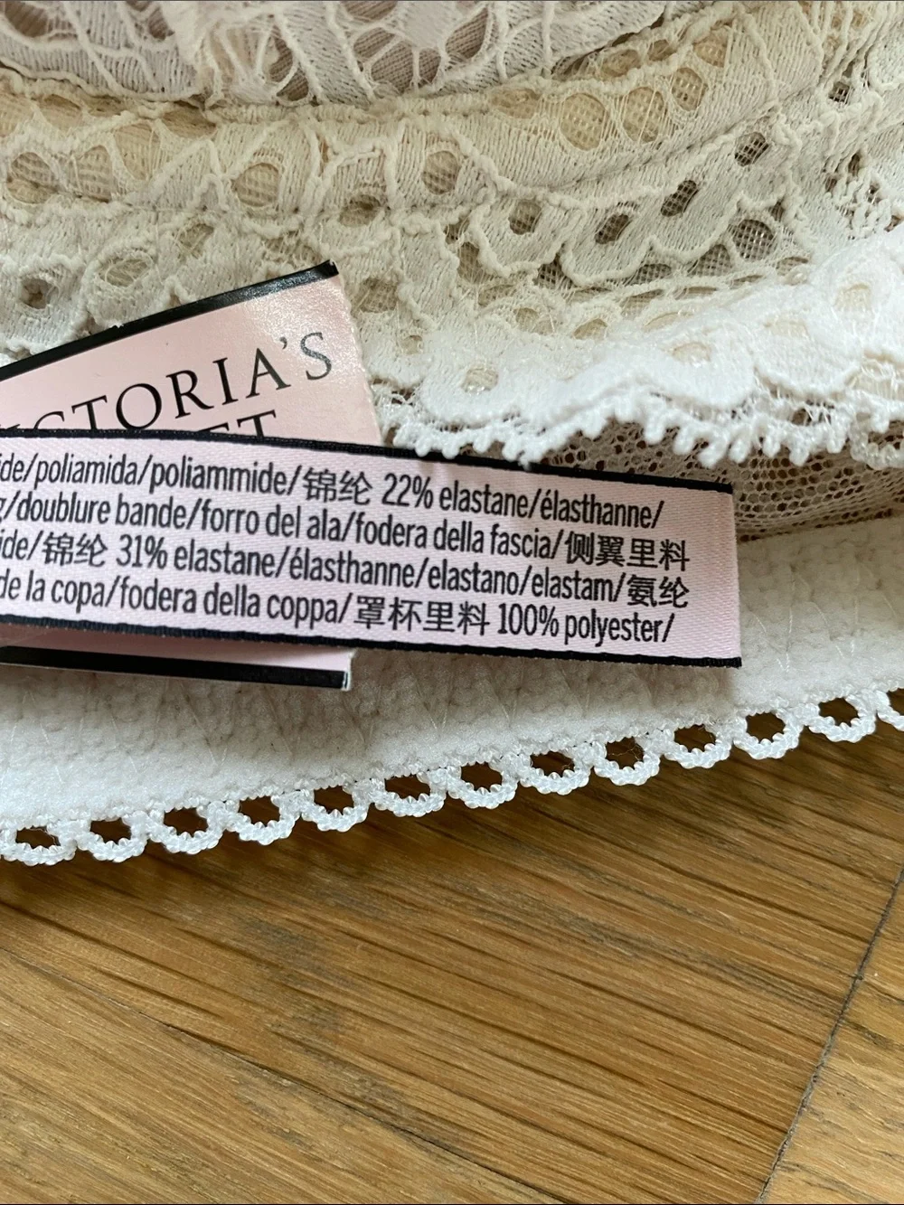 NWT! Victoria's Secret Dream Angels 34DDD Ivory Lace Longline Bra - Picture 12 of 15